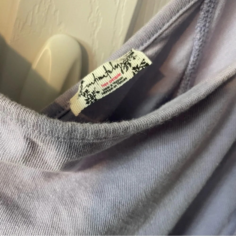 Free People Lavender Puff-Sleeve Jumpsuit - Picture 10 of 11